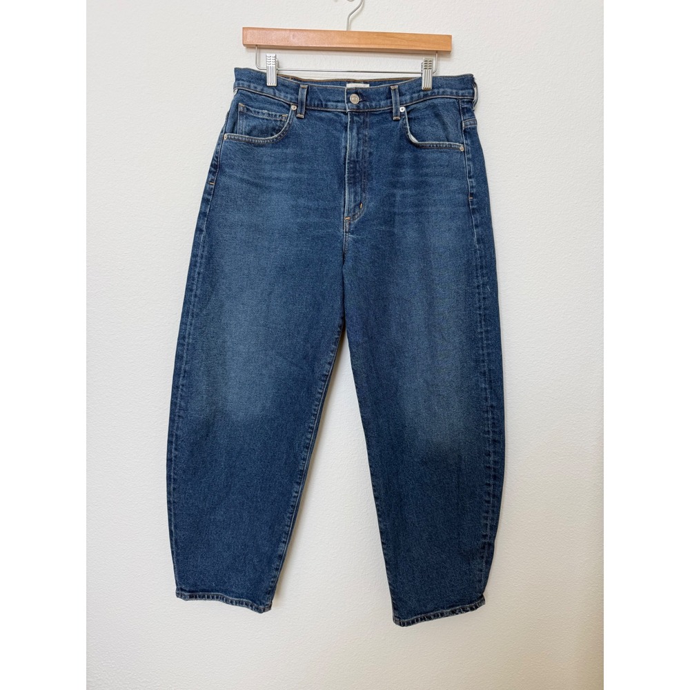 Citizens of Humanity Calista Curve Jeans 31 Cava High Rise Barrel Leg 1921B-3008